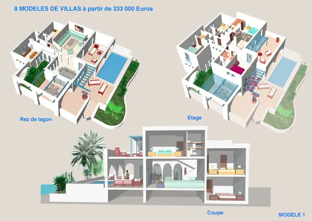 Villa models: model 1